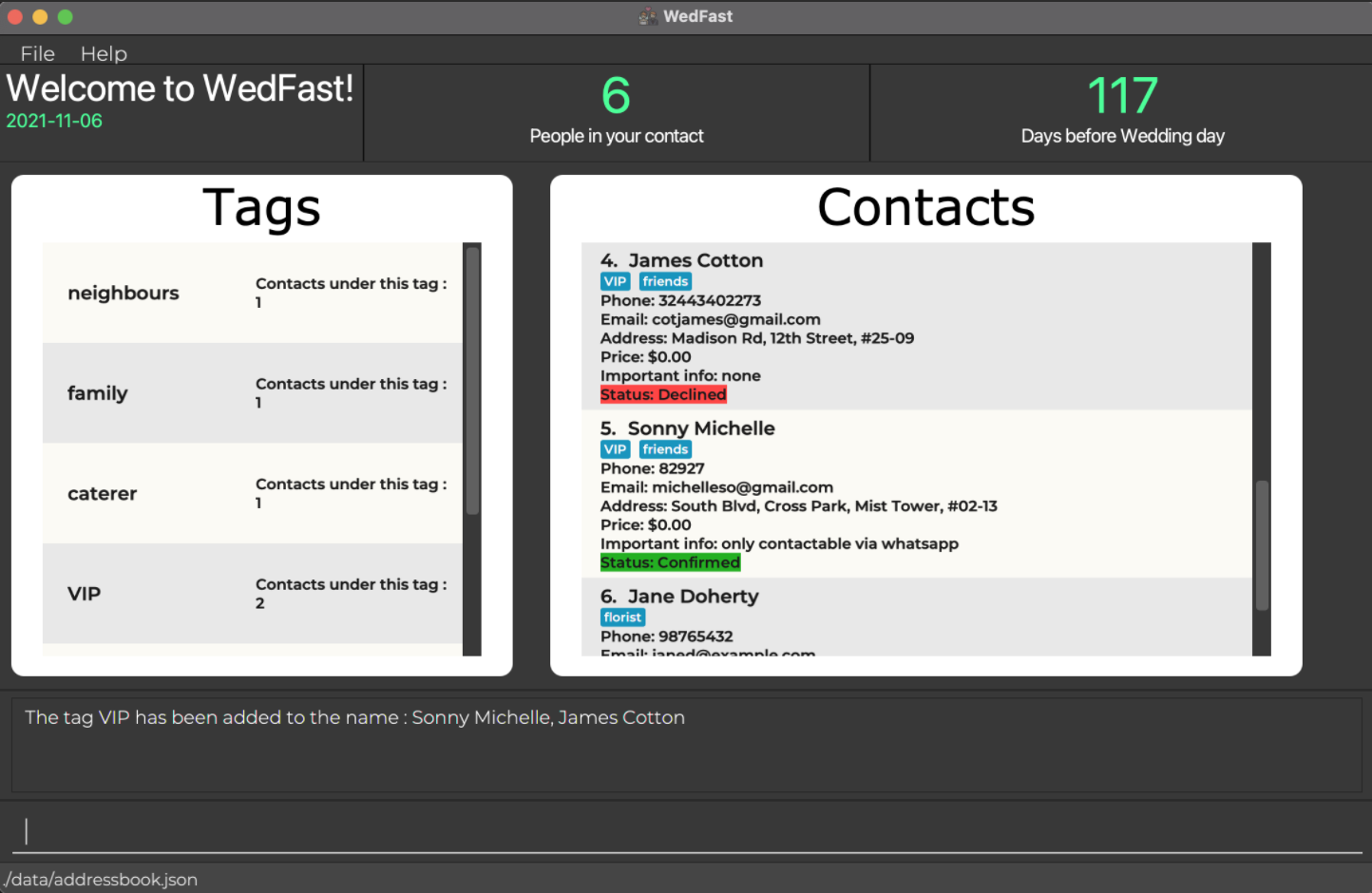 group contact
