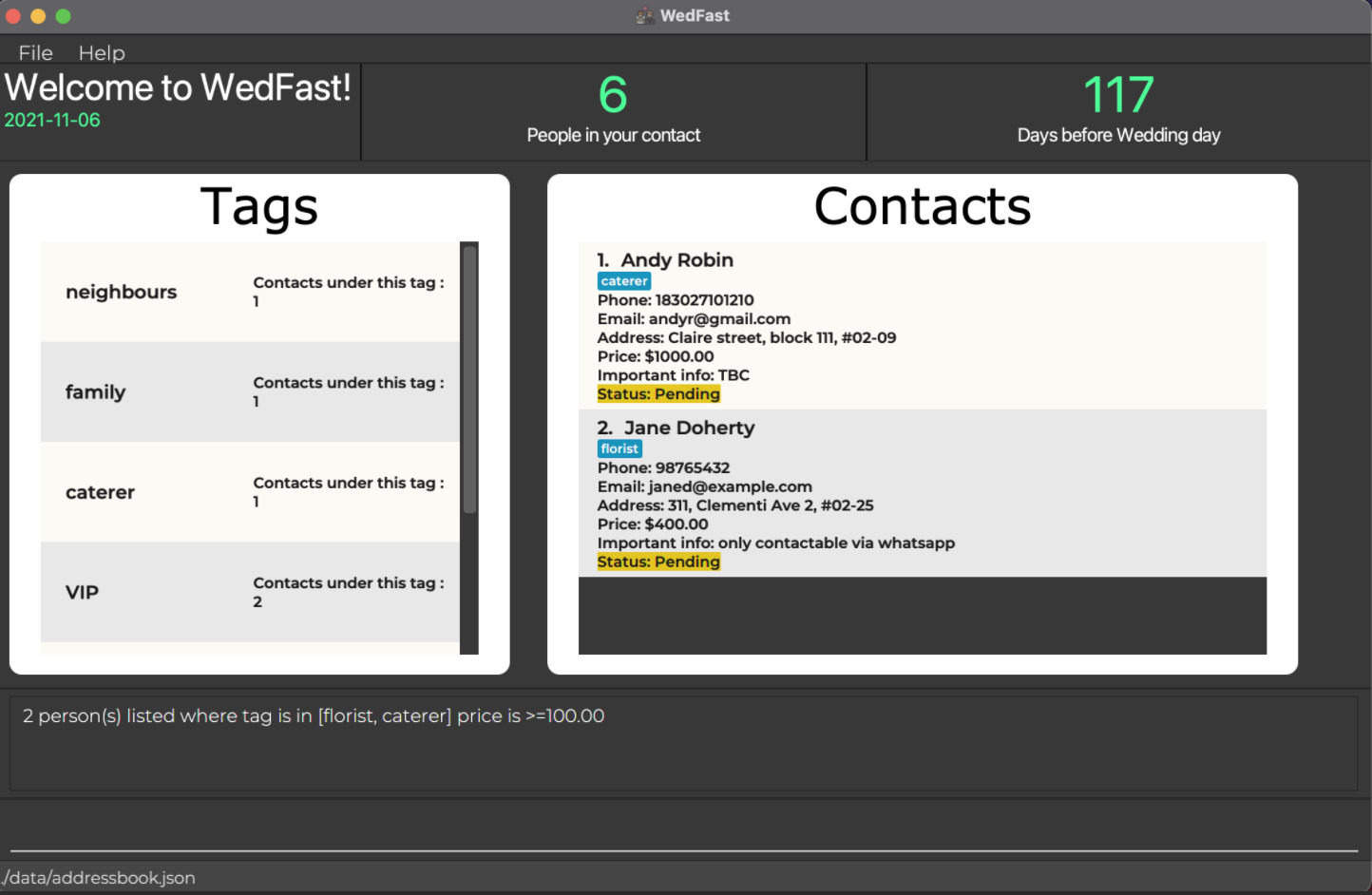 find contact